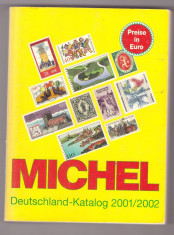 Catalog timbre MICHEL Germania 2001/2002 folosit foto