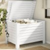 VidaXL Cutie depozitare capac &quot;RANA&quot;, alb, 100x49x54cm, lemn masiv pin 4002324