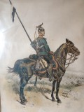 In avanpost 1883 Cromo litografie