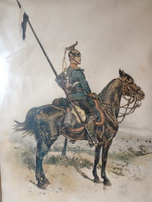In avanpost 1883 Cromo litografie foto