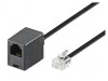Cablu Telefon RJ11 6m Negru