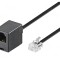 Cablu Telefon RJ11 6m Negru