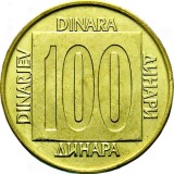 Cumpara ieftin Moneda 100 DINARI / DINARA - RSF YUGOSLAVIA, anul 1987 *cod 2068 = A.UNC, Europa