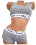 Set lenjerie sport dama - CK gri