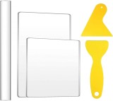 Set de 5 piese pentru modelare plastelina Fudian Olivier, plastic/aclilic, transparent / galben