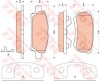 Set placute frana,frana disc JEEP COMPASS (MK49) (2006 - 2016) TRW GDB4143