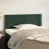Cumpara ieftin Tăblie de pat, verde &icirc;nchis, 90x5x78/88 cm, catifea