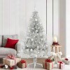 VidaXL Pom de Crăciun artificial pre-iluminat Argintiu 180 cm PET 3397211
