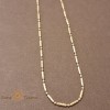 Lant unisex placat 14k model segmentat 45 cm grosime 2mm