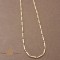 Lant unisex placat 14k model segmentat 45 cm grosime 2mm