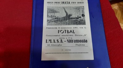 program IMASA SF. Gheorghe - Nitramonia Fagaras foto