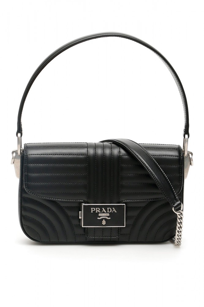 Geanta dama Prada, Prada diagramme embleme bag 1BD223 V CUI 2D91 F0633  Negru | arhiva Okazii.ro