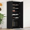 Dulap pentru pantofi Negru 80 x 39 x 180 cm Lemn compozit