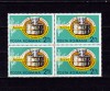 ✅RO 1972, LP 809 ,&quot; Tenis - Finala Cupei Davis&quot; , serie in bloc de 4 ,MNH, Nestampilat