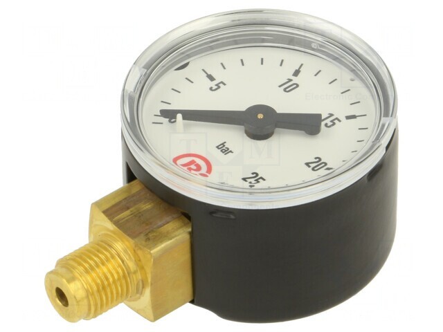 Manometru 0-25 bar 40mm Lichide și Gaze