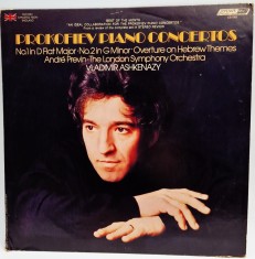 lp Prokofiev - Piano Concertos 1 And 2 &amp;middot; Overture On Hebrew Themes 1977 VG+ /VG+ foto