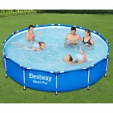 Piscina Bestway Steel Pro 366x76cm, Cadru Metalic, 6473L, cu Pompă Filtrare