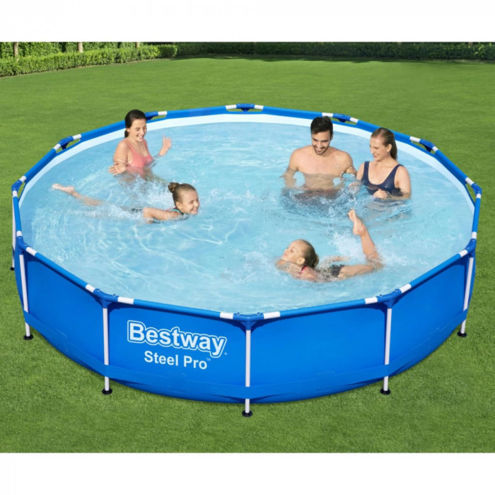 Bestway Piscina cu cadru Steel Pro, 366 x 76 cm GartenMobel Dekor