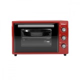 Cuptor electric Zilan ZLN5322 Gusto, Capacitate 35L, Temperatura maxima 250C, Timer, Element incalzire ascuns, Putere 1800W, Rosu