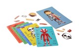 Set creativ cu magneti, APLI, tema Corp uman, 63 magneti, 5 planse, 28 x 18 cm