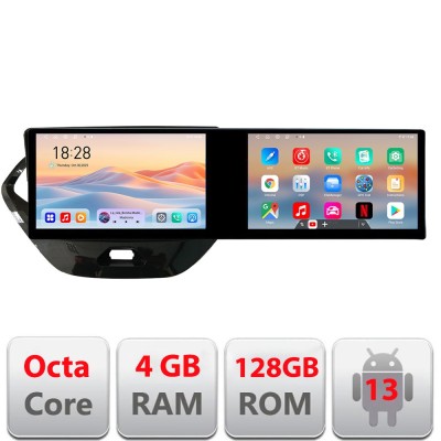 Navigatie Ford KA 2015-2020 Edotec 2 ecrane 8 core 4+128 21.6 inch Incell android Wifi 5Ghz gps internet KIT-kamiq CarStore Technology foto