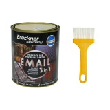 Vopsea Email Anticoroziva 3 &icirc;n 1 Breckner Germany Albastru Egee 750g pentru Metal, Direct pe Rugina, Interior Exterior
