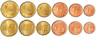 SV * Cipru SET MONEDE 1 - 2 - 5 - 10 - 20 - 50 CENT / CENTS 2017 UNC din fasic foto