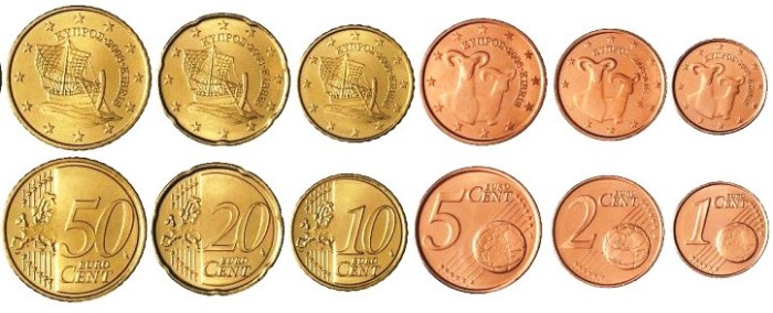 SV * Cipru SET MONEDE 1 - 2 - 5 - 10 - 20 - 50 CENT / CENTS 2017 UNC din fasic