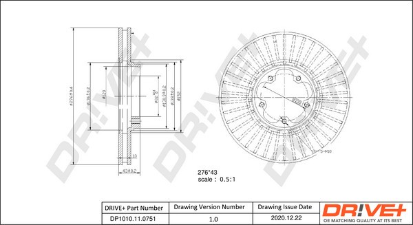 Dr!ve+ DP1010.11.0751 Disc frana