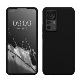 Husa kwmobile pentru Xiaomi 12T/12T Pro, Silicon, Negru, 60152.01, Carcasa