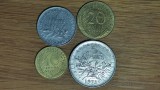 Franta - set de colectie 4 monede diferite - 10 20 centimes + 1 franc + 5 francs, Europa
