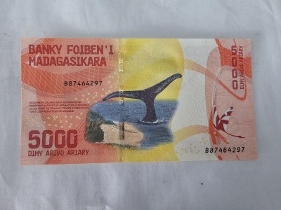 Madagascar 5000 Ariary 2017 Noua foto