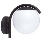 Lampa perete cu soclu e27 ip44 - negru mat, V-TAC