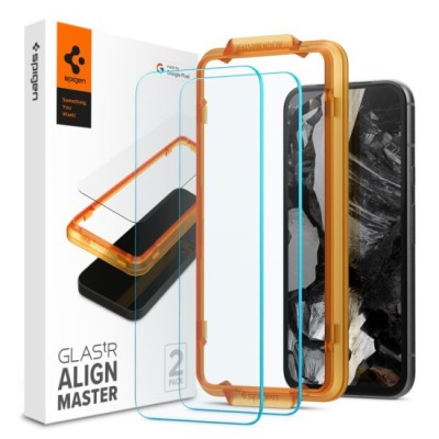 Folie pentru Google Pixel 8a (set 2) - Spigen Glas.TR Align Master - Clear foto