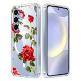 Husa pentru samsung galaxy s25 plus, magnetica compatibila magsafe, roses, protectie completa anti soc