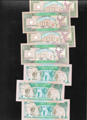 Somaliland 5 shilin shillings 1994 unc pret pe bucata foto