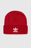 Adidas Originals caciula culoarea rosu