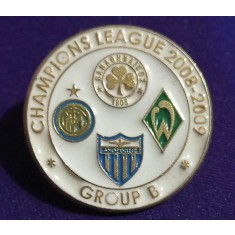 Insigna pin - Liga Campionilor 2008-2009, grupa B