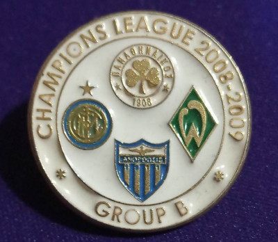 Insigna pin - Liga Campionilor 2008-2009, grupa B foto