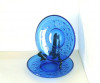 Farfurioare cristal albastru - Stella Polaris - design Nanny Still, Riihimaen
