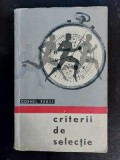 Criterii de selectie- Cornel Radut