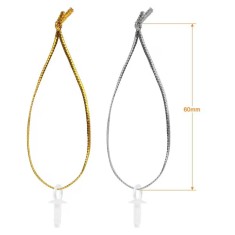 Set 120 agatatori pentru oua de Paste, 7.5cm, auriu și argintiu