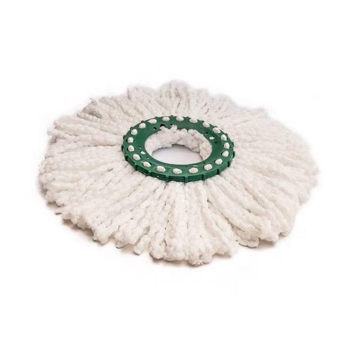 Rezerva pentru mop rotativ, bumbac, alb, suport 160 mm