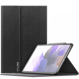 Husa Tableta Piele INFILAND SMART STAND pentru Samsung Galaxy Tab S7 FE, Neagra