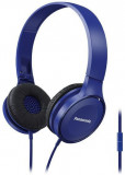 Casti Stereo Panasonic RP-HF100ME-A, Microfon (Albastru)