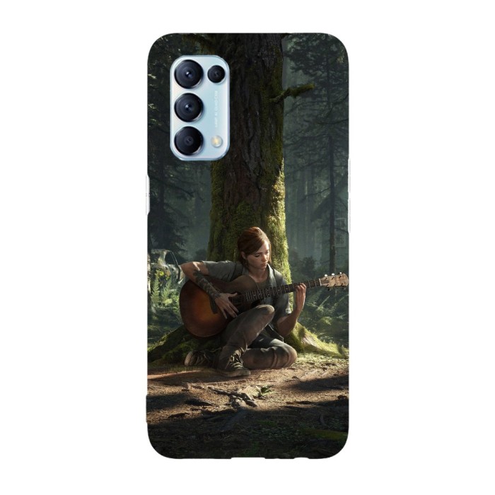 Husa compatibila cu Oppo A77, Viceversa, model Ellie x Guitar Last of Us, Silicon, TPU