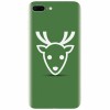 Husa silicon pentru Apple Iphone 8 Plus, Minimal Reindeer Illustration Green