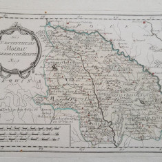 Harta a Nordului Moldovei, tiparitura originala din anul 1789