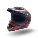 Casca motocross/atv copii XTR 125, culoare negru/rosu, marime YS, 51-52cm Cod Produs: MX_NEW XTR125-973