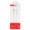Cablu date soft silicone USB - Type-C TRANYOO Fast Charge T-X22 White